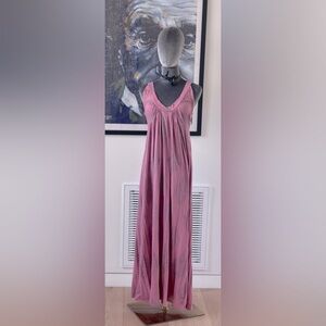 XCVI Elegant Pink Maxi Dress, Pink